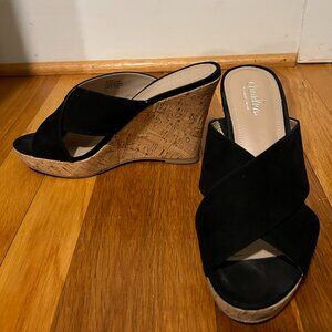 SUMMER SALE! Charles by Charles David Lupita black wedge - size 7.5